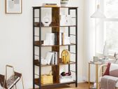 Bookcase  Shelves floor-standing shelf vintage brown-black