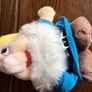 2 Vintage 70s Walt Disney World dwarf Plushes Happy and Bashful Image 8