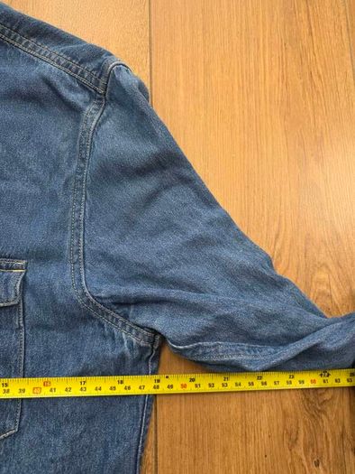 Lee Denim Shirt Pearl Snap Mens Small