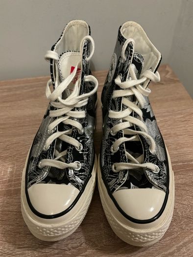Brand New Converse Chuck Taylor Floral Black Silver UK 4