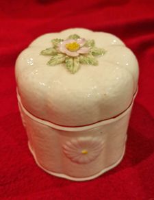 Belleek Trinket Jar
