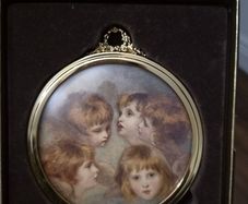 Peter Bates 7th Edition Framed Cherub Picture Collectible Angel Heads