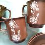3 x Crown Devon coffee cups& Saucers Image 5