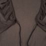 Antwerp Khaki Grey Ruffle Edge Long Sleeve Cardigan Bolero 100% Wool Knit Top Size L Image 6