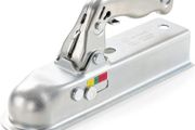 Heavy Duty Cast Steel Trailer Hitch - 50mm Tow Ball &amp; Square Drawbar, 800kg Max Load