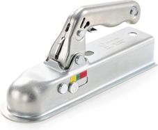 Heavy Duty Cast Steel Trailer Hitch - 50mm Tow Ball & Square Drawbar, 800kg Max Load