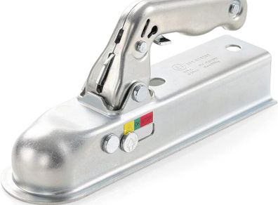 Heavy Duty Cast Steel Trailer Hitch - 50mm Tow Ball & Square Drawbar, 800kg Max Load