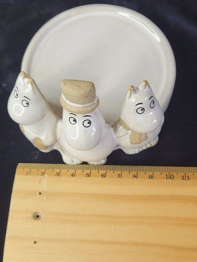Official Moomin Ceramic Figurine Candle Holder  Trinket Dish  Moominpappa & Family