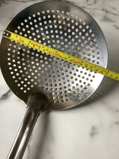Deep fryer stainless steel skimmer spoon