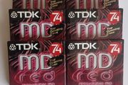 TDK MD-74 Minute MiniDiscs.