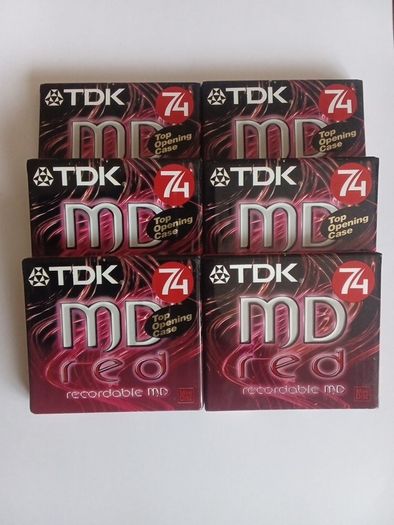 TDK MD-74 Minute MiniDiscs.