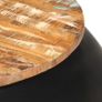 Coffee Table Black 68x68x30 cm Solid Reclaimed Wood Image 4