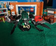 Lego Spiderman at the Sanctum Workshop 76185