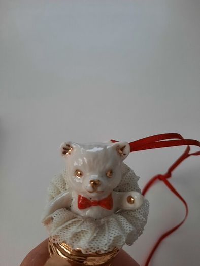 Vintage Irish Dresden Christmas Ornament