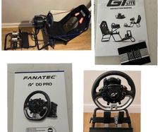 Fanatec Gran Turismo DD Pro (5 Nm) Racing Sim with warranty and Next Level Racing GTLite Cockpit Seat