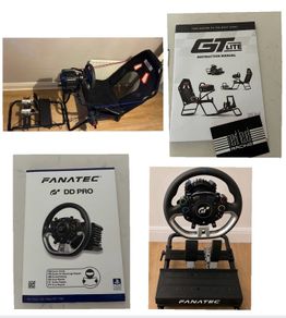 Fanatec Gran Turismo DD Pro (5 Nm) Racing Sim with warranty and Next Level Racing GTLite Cockpit Seat