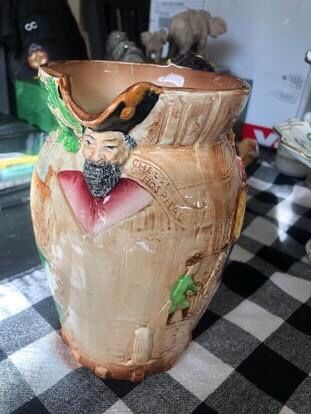 Rare find -vintage large pitcher burleigh ware