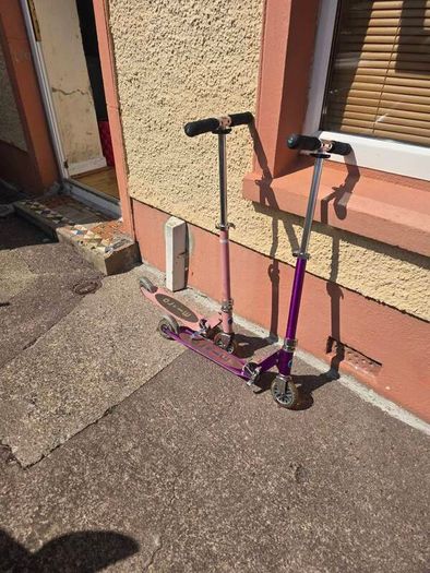 Micro Scooter x 2 One pink and one purple