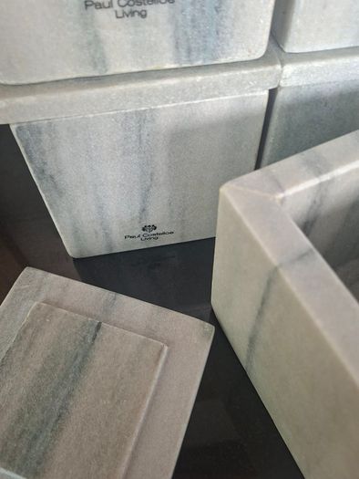 Paul Costello Marble Cannisters Bundle.