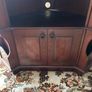 Vintage Mahogany TV Corner Cabinet Image 5