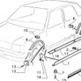 RH Rear Door Moulding (Fiat Uno) Image 2