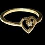 Vintage 9ct Hallmarked Diamond Suspension Ring Image 6