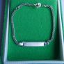 Vintage 925 Sterling Silver Identity Bracelet length 7" - 3,9g Image 2