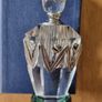 Glass Perfume Bottle With Pewter Decorations Image 6