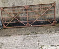 Forged 10ft railway iron gate