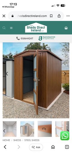 Sheds direct woodgrain shed 6ft  x 8ft