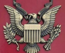 Metal United States eagle.