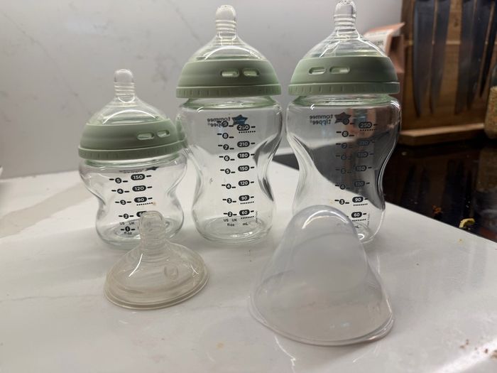 Glass bottles baby