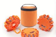 3pcs LED Road Signal Emergency Light Group -9 Lighting Modes, Strong Magnetic Hook