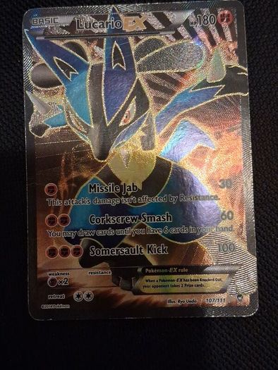 Pokemon Card : Lucario Ex 107
