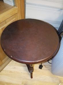 Cherry Wood vintage phone stand or possibly flower stand