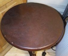 Cherry Wood vintage phone stand or possibly flower stand
