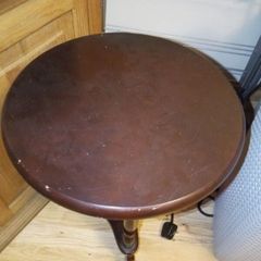 Cherry Wood vintage phone stand or possibly flower stand