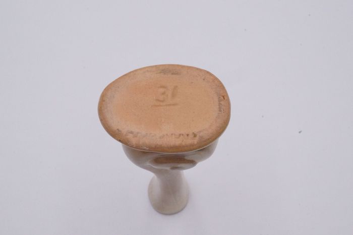 Vintage Frankoma Pottery 31 Snail Flower Bud Vase Plainsman Brown Satin