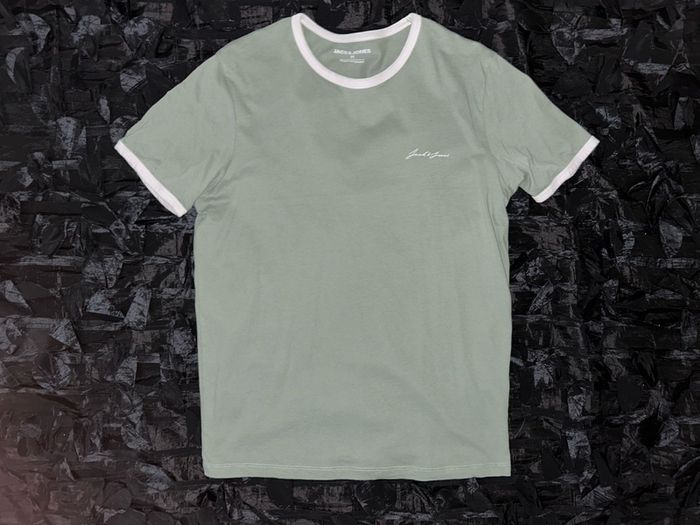 Jack & Jones set of FOUR cotton tee shirts all size Medium like new! Ringer & Polo