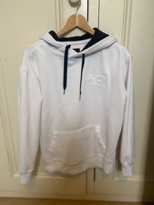 Mens Hollister White Hoodie - Size XS