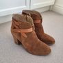 Brown suede ankle boots Image 5