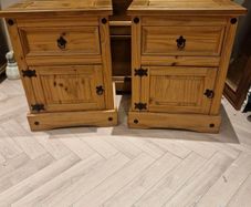 bedside lockers mexican pine