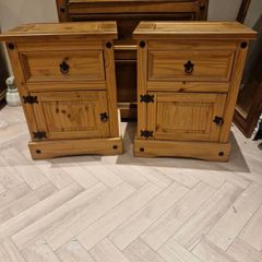 bedside lockers mexican pine