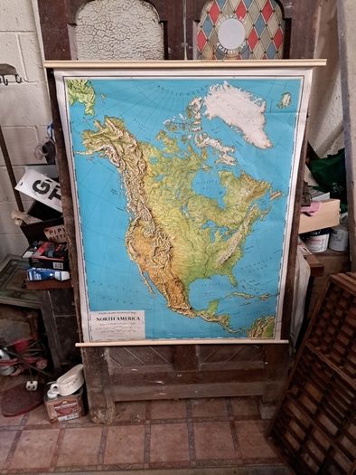 Vintage Map North America