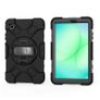 ProCase Rugged Case for Galaxy Tab 8.7 Inch A11 2025 & Samsung A9 2023, Heavy Duty Shockproof Rugged Cover with Hand Strap 360 Degree Rotatable Kickstand Protective for Galaxy Tab A11 (LTE) 5G -Black Image 2