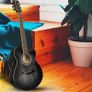 Black Acoustic Guitar for Beginners, Acoutic Steel-string Guitar Adults, Kids Guitar Folk Starter Kit for School with Unique Color Design (FREE SHIPPING) Image 5