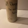 Reduced Fabulous ceramic vase with message from St Bernard of Clairveux . Image 3