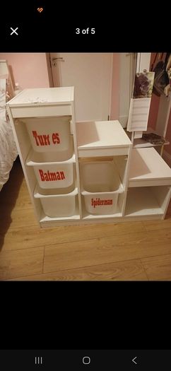 Ikea trofast storage unit with baskets