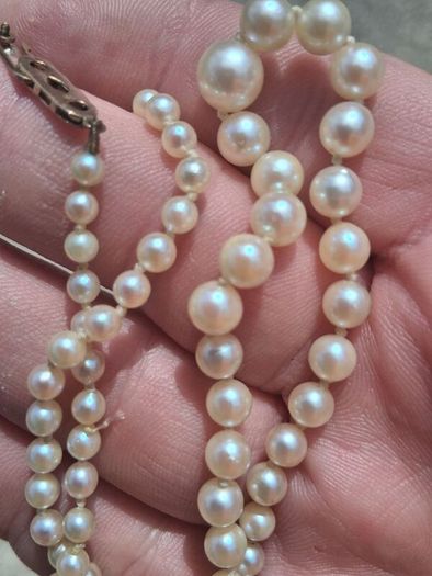 9k Gold Freshwater Graduating Pearl Necklace