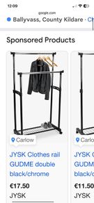 clothes rails x 3